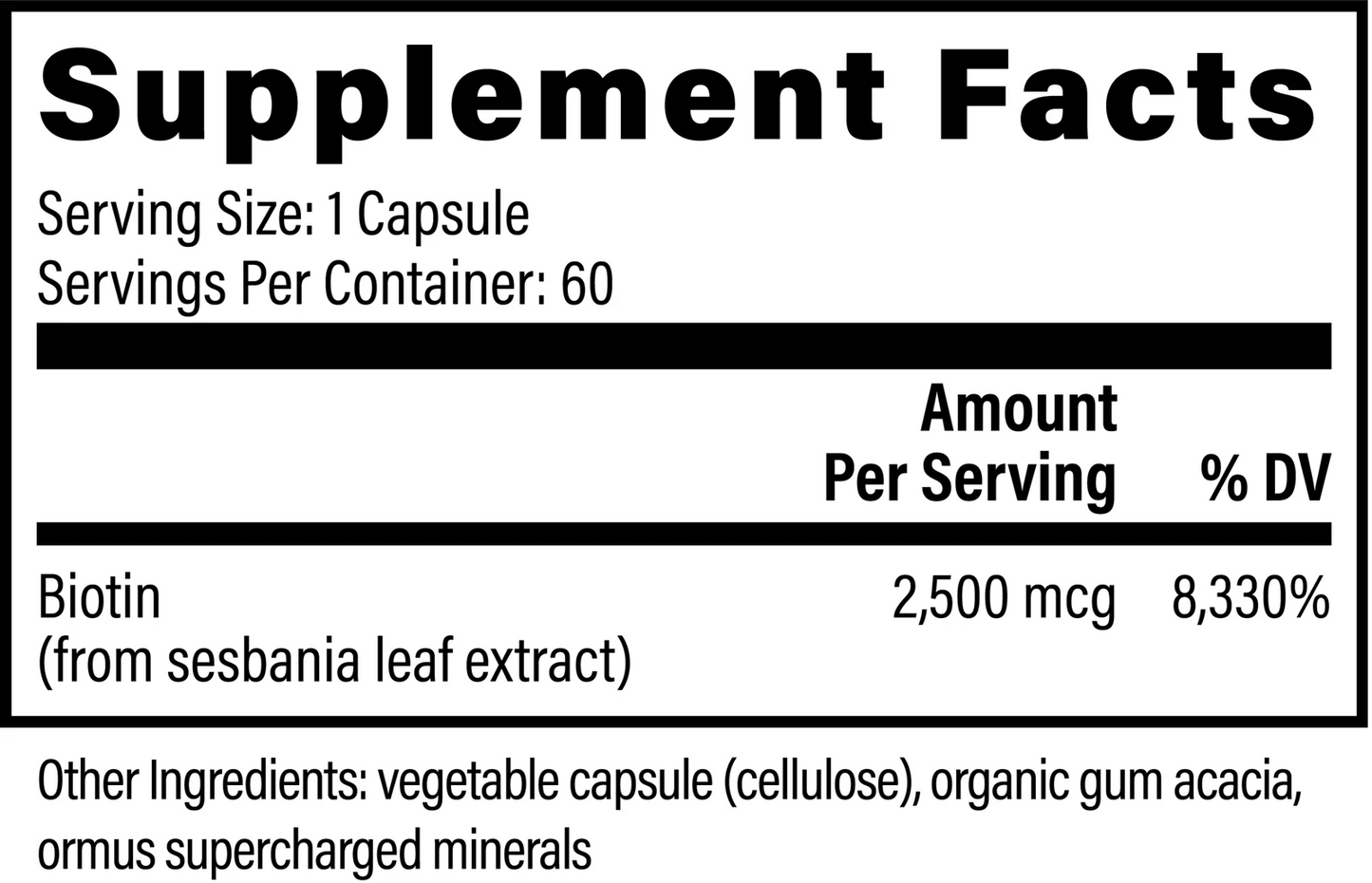 Dolyvo Plant-Based Biotin Supplement